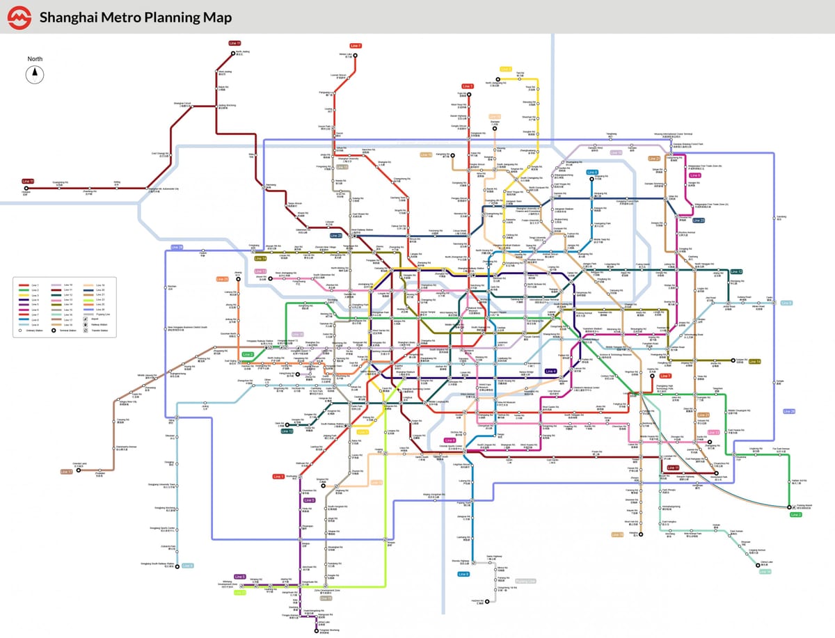 上海地下鉄駅マップ
